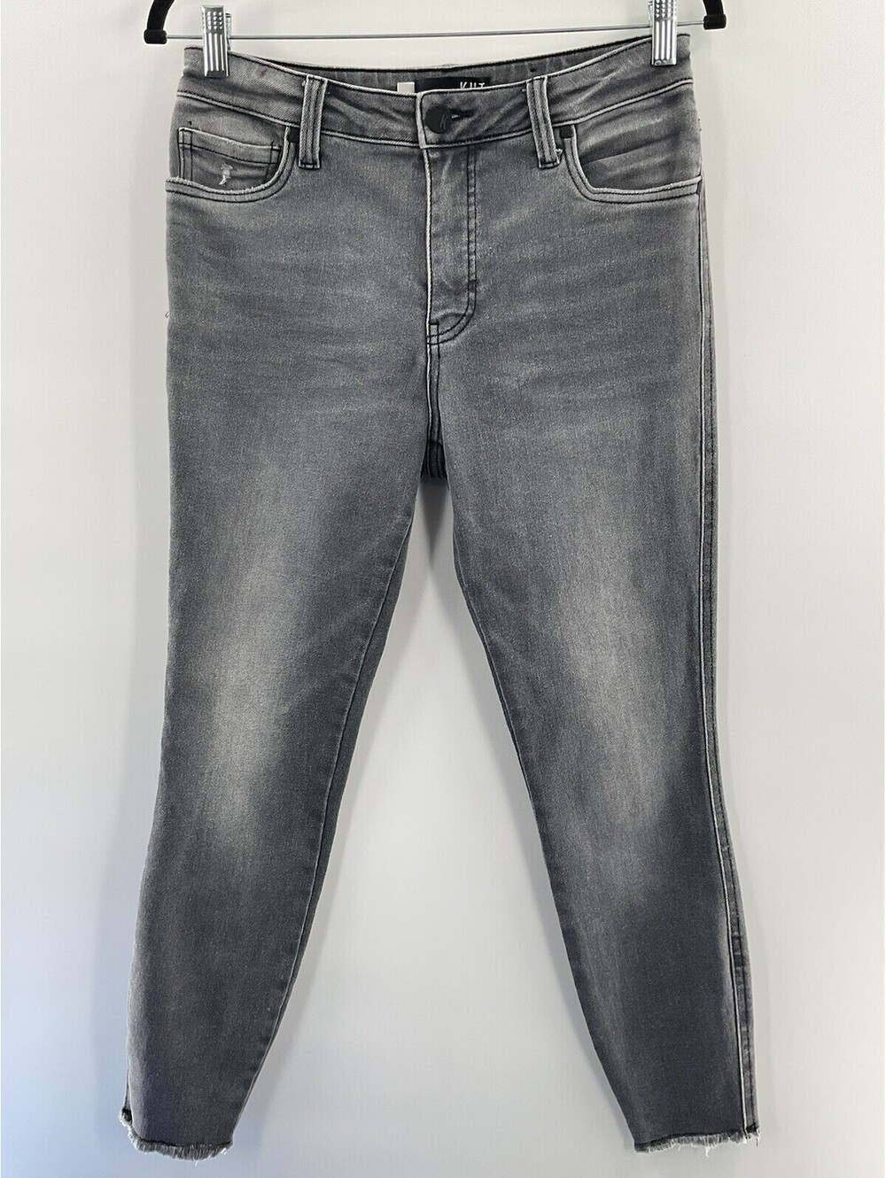 Kut From The Kluth Women’s Size 4 Jeans Grey Cut Off Crop 083